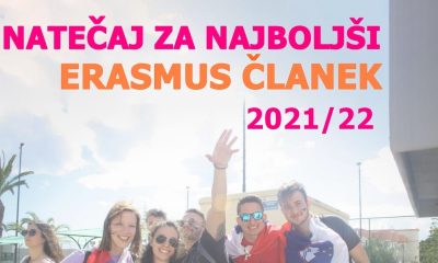 Natečaj za najboljši Erasmus članek za študijsko leto 2021/22