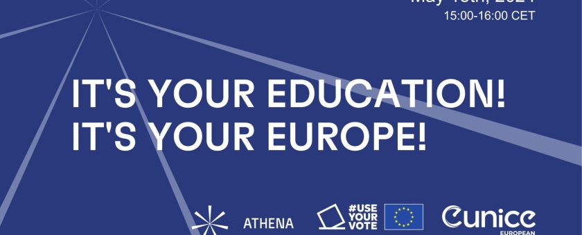 It’s Your Education! It’s Your Europe! – ATHENA event